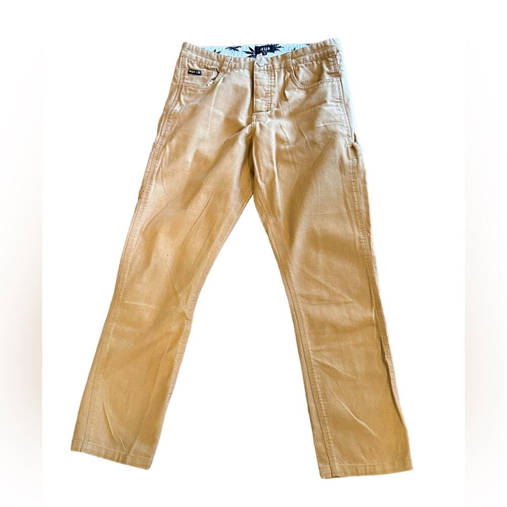 Huf Mens Size 30 x 28 Golden Tan Cotton Carpenters Pants